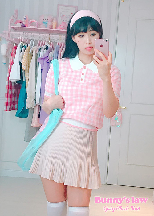 Girly Check Knit (2color)