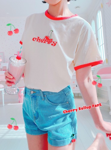 Cherry Rollup Pant (3size)