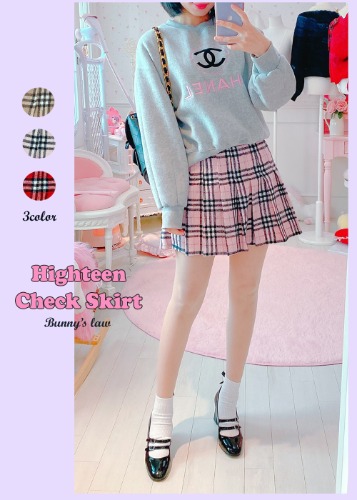Highteen Check Skirt (3color)