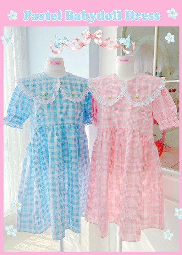 Pastel Babydoll Dress (2color)