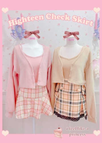 Highteen Check Skirt (2color)