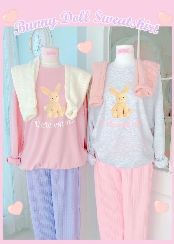 Bunny Doll Sweatshirt (2color)