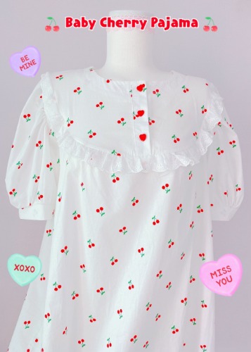Baby Cherry Pajama Dress