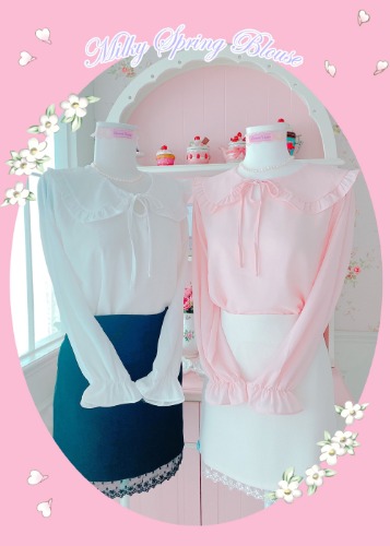 Milky Spring Blouse (2color)