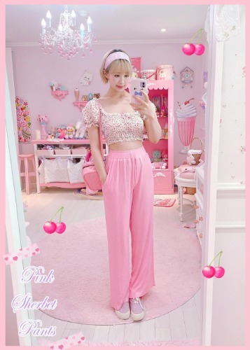Pink Sherbet Pants (4color)