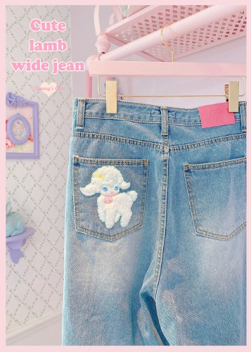 Cute Lamb Wide Jean