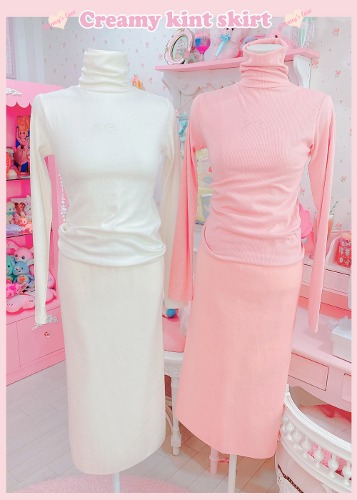 Creamy Knit Skirt (2color)